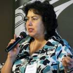 Myrna</span> Gardner, tribal partnership specialist for the U.S. Census Bureau, said Alaskas low census response rate is costing the state millions every year during a presentation at Southeast Housing Summit, Thursday, March 14, 2019. *Ben Hohenstatt | Juneau Empire)