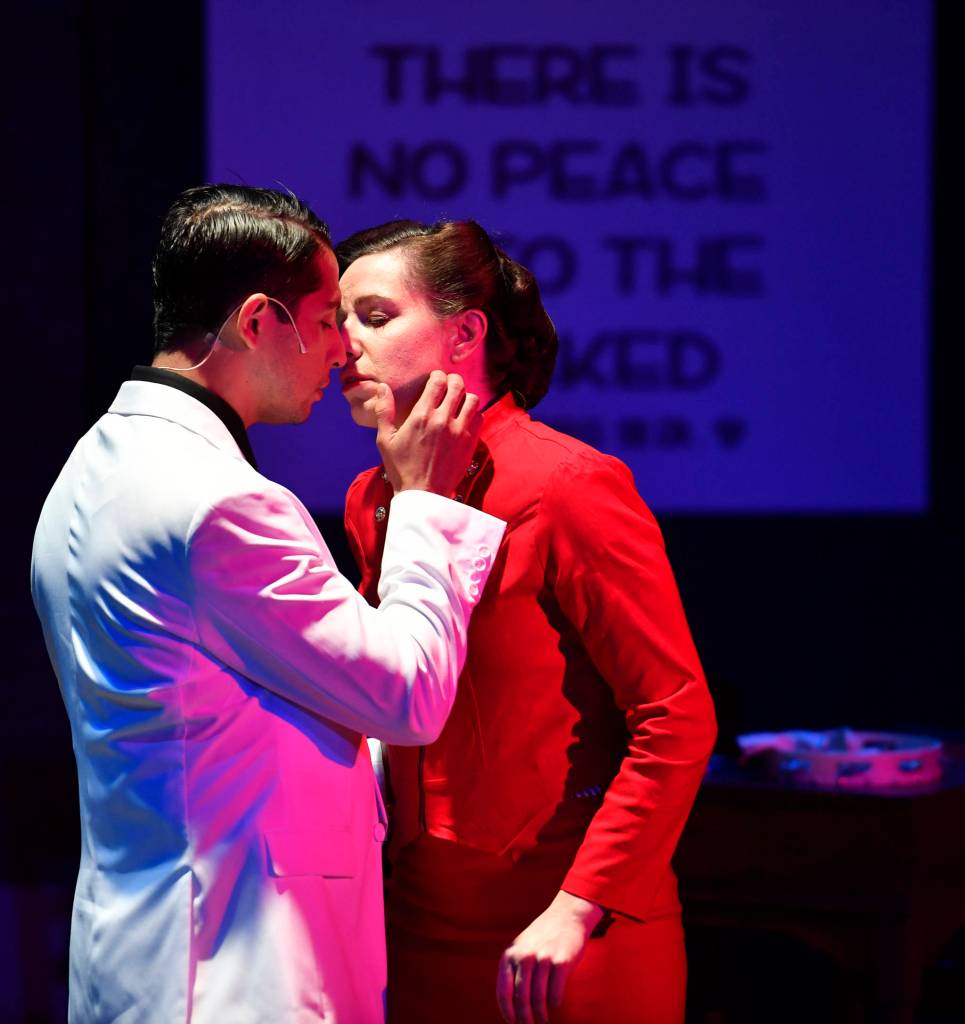 A performance of Guys and Dolls at Perseverance Theatre on Thursday, March 14, 2019. (Michael Penn | Juneau Empire)