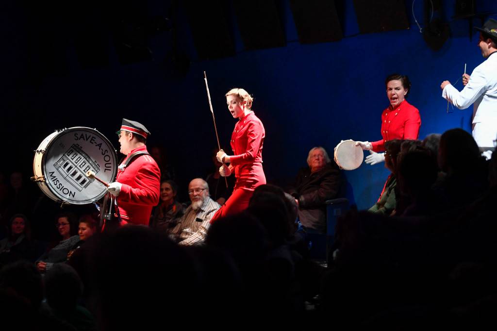 A performance of Guys and Dolls at Perseverance Theatre on Thursday, March 14, 2019. (Michael Penn | Juneau Empire)