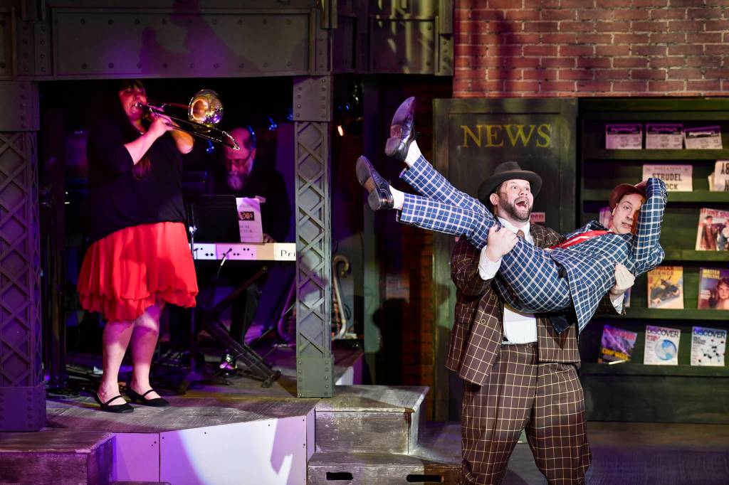 A performance of Guys and Dolls at Perseverance Theatre on Thursday, March 14, 2019. (Michael Penn | Juneau Empire)