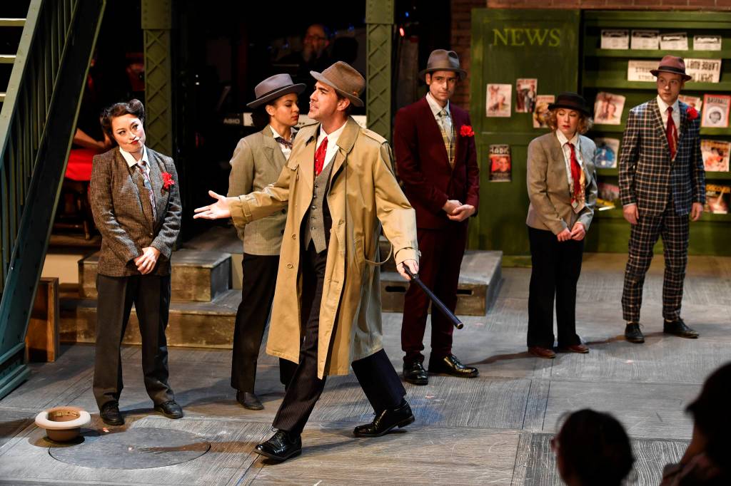 A performance of Guys and Dolls at Perseverance Theatre on Thursday, March 14, 2019. (Michael Penn | Juneau Empire)