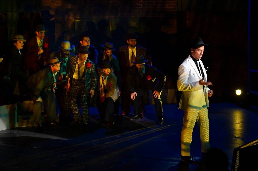 A performance of Guys and Dolls at Perseverance Theatre on Thursday, March 14, 2019. (Michael Penn | Juneau Empire)