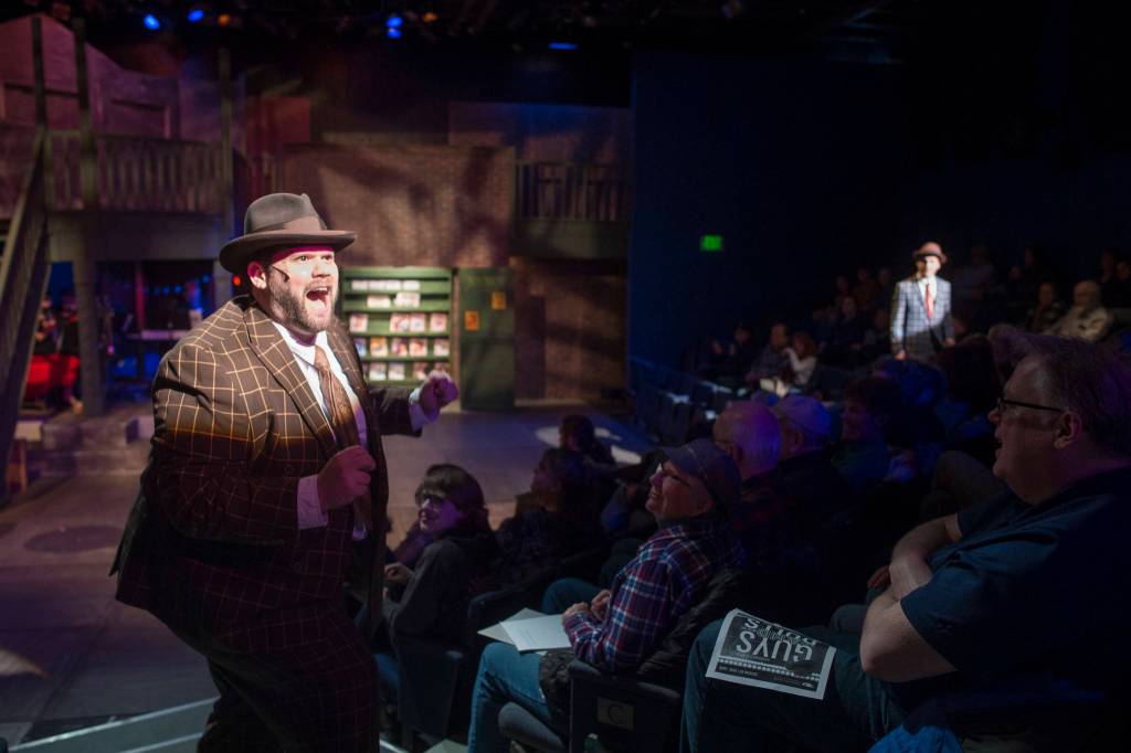 A performance of Guys and Dolls at Perseverance Theatre on Thursday, March 14, 2019. (Michael Penn | Juneau Empire)