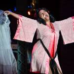 Ericka Lee as Adelaide belts out a song during a performance of Guys and Dolls at Perseverance Theatre on Thursday, March 14, 2019. (Michael Penn | Juneau Empire)