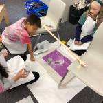 Students in Shawna Puustinens third grade class at Riverbend Elementary school participate in a STEM activity taught by Nancy Lehnhart in fall 2018. (Courtesy Photo | Shawna Puustinen)