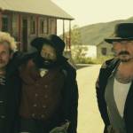 Joseph LeCompte as Andy and Zack Lanphier as Burt walk with the corpse of famed outlaw Sudsy Smith in Sudsy Smith Rides Again. (Courtesy Photo | For Chad Carpenter)