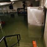 This photo shows flooding in the basement of the Marie Drake building on Friday, April 5, 2019. Flooding in a basement boiler room spread diesel fumes throughout the building. (Courtesy Photo | Chris Cairns)