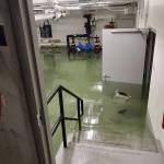 This photo shows flooding in the basement of the Marie Drake building on Friday, April 5, 2019. Flooding in a basement boiler room spread diesel fumes throughout the building. (Courtesy Photo | Chris Cairns)