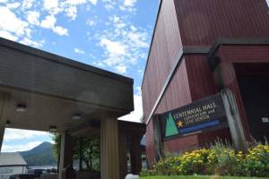 Centennial Hall during the afternoon on Monday, July 2, 2018. Centennial Halls day-to-day operations are now being handled by Juneau Arts & Humanaties Council. (Gregory Philson | Juneau Empire File)