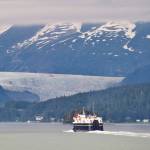The Alaska Marine Highway ferry LeConte pulls into Auke Bay in Juneau, Alaska. (Michael Penn | Juneau Empire File)