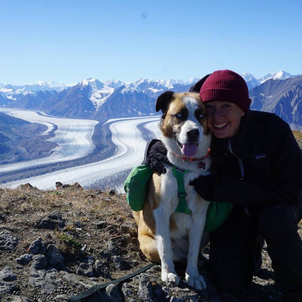 Catalina Quiroga and Nootka, a 3-year-old husky-St. Bernard mix. (Courtesy photo)