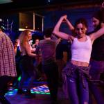 Bar patrons and music lovers dance to Big Chimney Barn Dance at The Rendezvous during Alaska Folk Festival week on Friday, April 12, 2019. (Michael Penn | Juneau Empire)