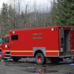 A Capital City Fire/Rescue multi-use rescue vehicle is parked at the Dredge Lake Traihead on Back Loop Road. A body was found Wednesday morning in the Mendenhall River. (Nolin Ainsworth | Juneau Empire)                                A Capital City Fire/Rescue multi-use rescue vehicle is parked at the Dredge Lake Traihead on Back Loop Road. A body was found Wednesday morning in the Mendenhall River. (Nolin Ainsworth | Juneau Empire)
