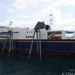 The Alaska Marine Highway ferry Tazlina at the Juneau ferry terminal on Wednesday, April 24, 2019. (Michael Penn | Juneau Empire)