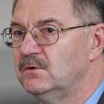 The Alaska Legislatures Finance Division Director David Teal answers questions from the Senate Finance Committee on the states budget at the Capitol on Thursday, April 25, 2019. (Michael Penn | Juneau Empire)