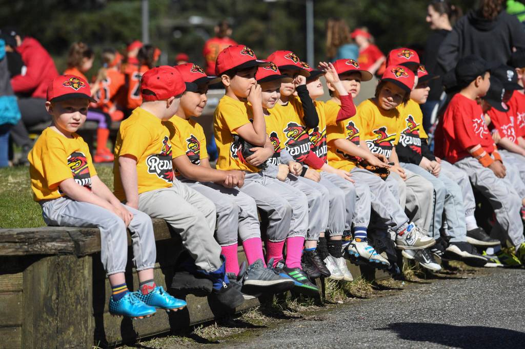 Gastineau Channel Little League Opening Day Ceremonies at Adair-Kennedy Memorial Park on Saturday, April 27, 2019. (Michael Penn | Juneau Empire)