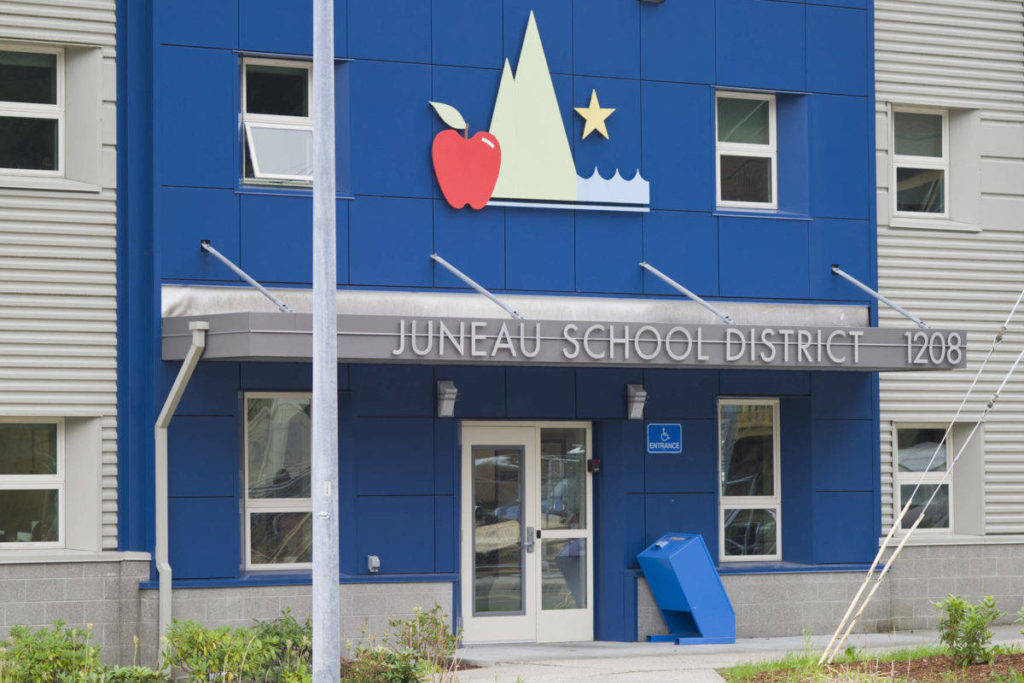 The Juneau School Districts adminstration buidling is at the corner of Glacier Avenue and 12th Street. (Michael Penn | Juneau Empire File)