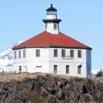 Eldred Rock Lighthouse is pictured on Monday, April 29, 2019. (Alex McCarthy | Juneau Empire)
