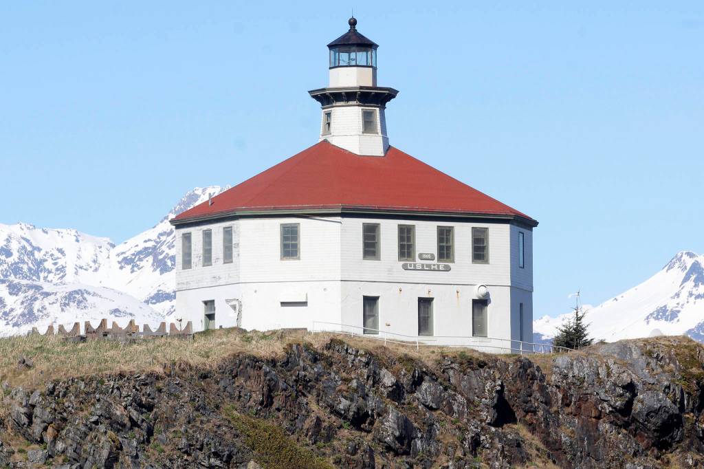 Eldred Rock Lighthouse is pictured on Monday, April 29, 2019. (Alex McCarthy | Juneau Empire)