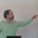 Greg Chaney, City and Borough of Juneau lands and resources manager, speaks during a meeting at Mendenhall Valley Public Library to provide an update on the planned Pederson Hill subdivision, May 9, 2019. (Ben Hohenstatt | Juneau Empire)