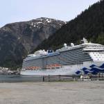 The Royal Princess at the South Franklin Dock on Tuesday, May 14, 2019. (Michael Penn | Juneau Empire)