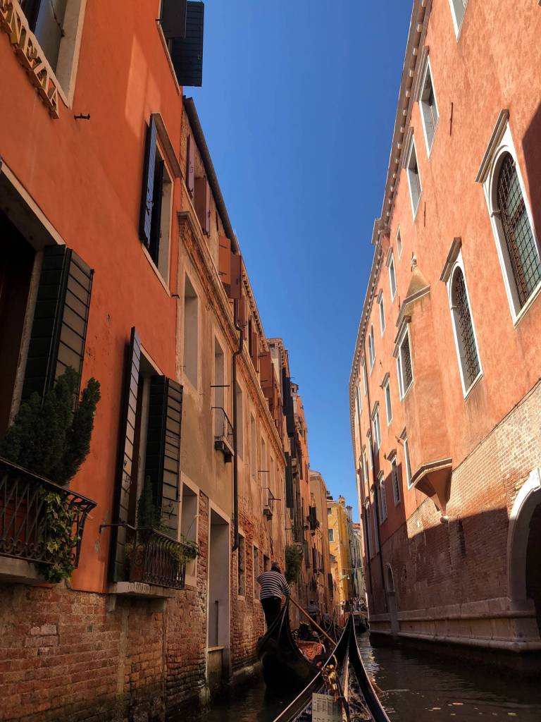 Bridget takes a gondola ride through the canals of Venice, Italy in April 2019. (Bridget McTague | For the Juneau Empire)