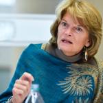 In this Feb. 18, 2019 photo, U.S. Sen. Lisa Murkowski, R-Alaska, speaks during an interview at the Juneau Empire. (Michael Penn | Juneau Empire)
