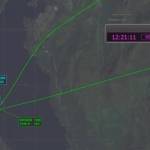 This flight map shows the paths of the two planes that crashed into each other near Ketchikan on May 13. (Courtesy photo | National Transportation Safety Board)