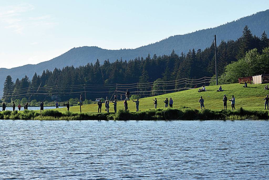Fly fishing frenzy: Hundred turn out for free fly casting night