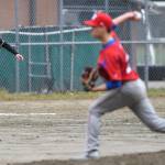 Juneau-Douglas Gavin Millard prepares to run from third base against Sitka during the Region V Baseball Championship at Adair-Kennedy Memorial Park on Thursday, May 23, 2019. JDHS won 6-5. (Michael Penn | Juneau Empire)