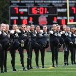 Members of the Juneau Alumni Dance Team perform during halftime of the 1st annual Juneau Alumni Football Game with football players, dance team members and cheerleaders from Juneau-Douglas and Thunder Mountain High Schools at Adair-Kennedy Memorial Field on Friday, May 24, 2019. (Michael Penn | Juneau Empire)
