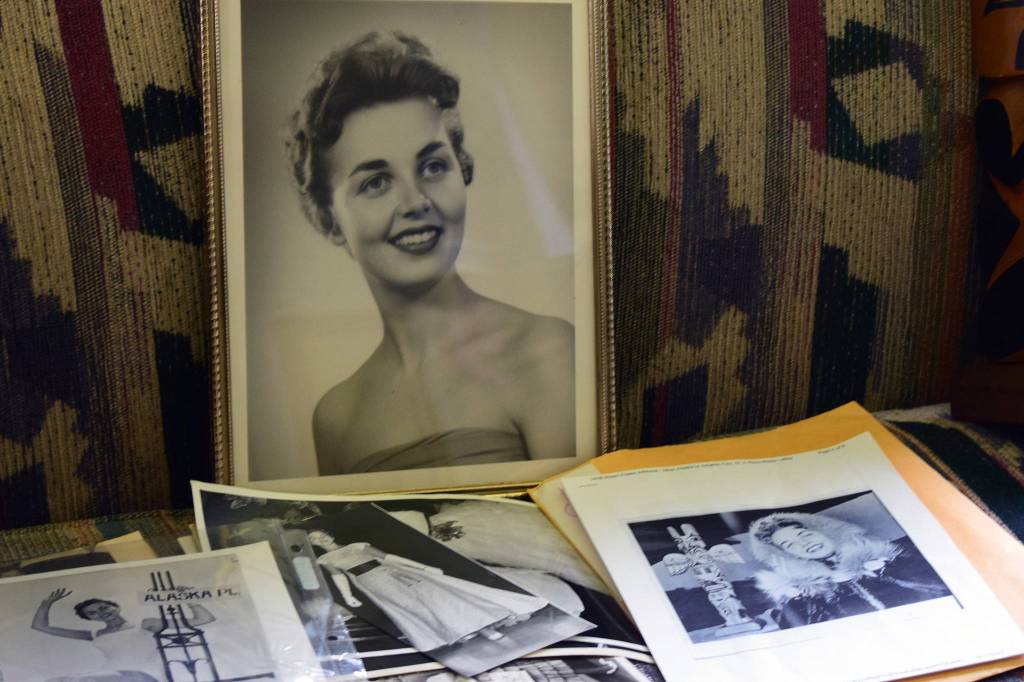 Photos show Stuart Sliter, then Johnson, during her days as the first Miss Alaska. (Ben Hohenstatt | Juneau Empire)