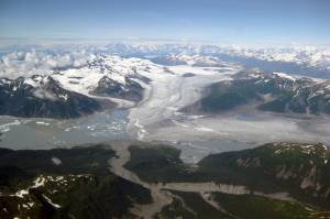 How many glaciers are there in Alaska?