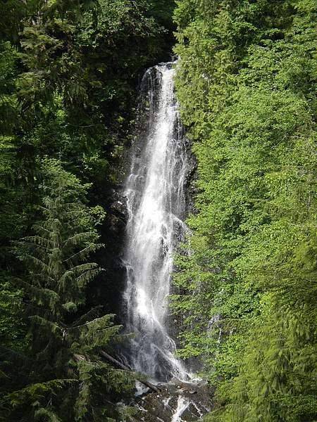 Rainbow Falls in Wrangell is a beautiful place to harvest numerous wild edibles. (Courtesy Photo | Vivian Mork Yéilk)