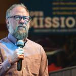 Aidan Key, director of Gender Diversity, speaks after the showing of the movie, The Most Dangerous Year at the University of Alaska on Thursday, June 6, 2019. (Michael Penn | Juneau Empire)