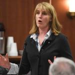 Sen. Natasha von Imhof, R-Anchorage, speaks in favor of a resolution to have a combined House/Senate committee to study a Permanent Fund Dividend solution at the Capitol on Monday, June 10, 2019. (Michael Penn | Juneau Empire)