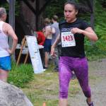 Kendri Cesar wins the womens title in the Ben Blackgoat Memorial Race with a time of 57 minutes, 37 seconds, at the bottom of Perseverance Trail on Saturday, June 8, 2019. (Courtesy Photo | Darla Orbistondo)