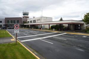 A rebuild of the North Terminal at the Juneau International Airport, pictured here on Wednesday, June 12, will cause discussion during tonights Finance Committee meeting. (Michael Penn | Juneau Empire)