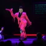 Tenderoni, of Chicago, performs at the 5th annual GLITZ Drag Show in honor of the 50th Anniversary of the Stonewall Riots and Juneau Pride Kickoff! at Centennial Hall on Friday, June 14, 2019. (Michael Penn | Juneau Empire)