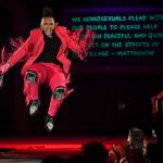 Tenderoni, of Chicago, performs at the 5th annual GLITZ Drag Show in honor of the 50th Anniversary of the Stonewall Riots and Juneau Pride Kickoff! at Centennial Hall on Friday, June 14, 2019. (Michael Penn | Juneau Empire)