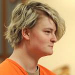 Denali Brehmer, 18, appears in a Superior courtroom for her arraignment in the Nesbett Courthouse on Tuesday in Anchorage. Brehmer, 18, now faces four federal child pornography charges in addition to state murder charges in the slaying of Cynthia Hoffman. Hoffman was taken to the Thunderbird Falls trailhead in Chugiak where she was bound with duct tape, shot and left in the Eklutna River on June 2, according to charges. (Bill Roth/Anchorage Daily News via AP)