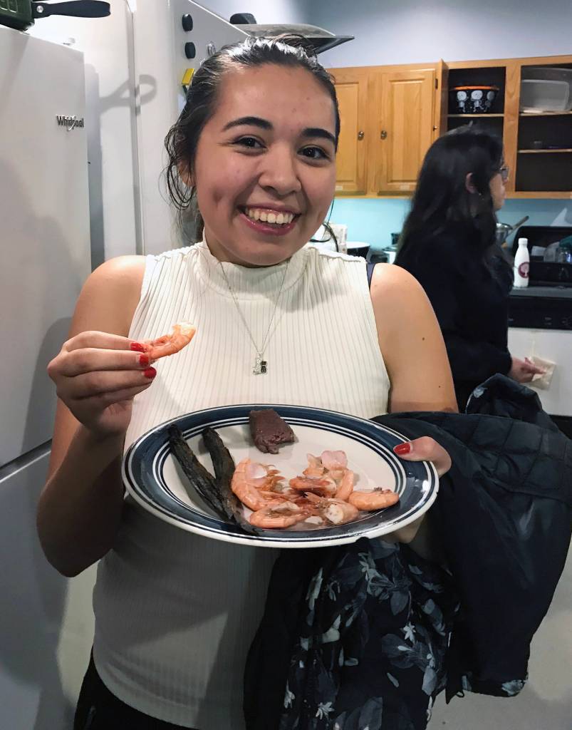 Gabe Canfield from Ketchikan poses during an Aurora Club dinner at Dartmouth College on May 1, 2019. Canfield is the Aurora Clubs student executive. (Courtesy photo | Maleah Wenzel)