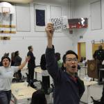 Protesters hijacked the legislative special session at Wasilla Middle School on Wednesday, July 10, 2019. (Bill Roth / ADN)