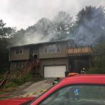 Firefighter saves pitbull in Douglas house fire
