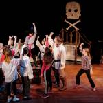 The cast of Bloody Blackbeard rehearses in the Perseverance Theatres STAR production on Tuesday, July 16, 2019. (Michael Penn | Juneau Empire)