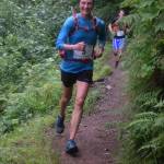 Rachel Phelps descends from Mount Juneau along the Granite Creek Trail while competing in the Juneau Ridge Race on Saturday, July 20, 2019. Over 60 runners participated in the 15-mile mountain running race that featured approximately 5,000 feet of elevation gain, including around 20 women. Phelps was the top womens finisher with her time of 3:01:40. Emma Hatcher placed second and Naomi Staley placed third for women. (Nolin Ainsworth | Juneau Empire)