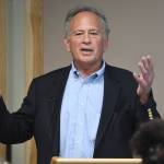Dan Press, of Van Ness Feldman LLP in Washington, D.C., speaks of trauma in Native communities during a speech at the Walter Soboleff Center on Tuesday, July 23, 2019. (Michael Penn | Juneau Empire)