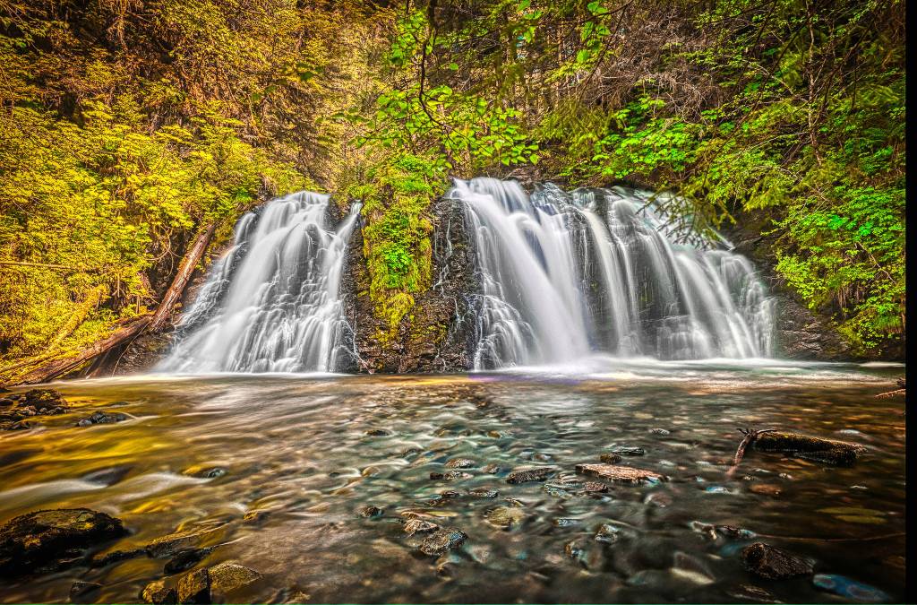 The Salmon Creek Waterfall near the Salmon Bake is pictured this spring.                                 Courtesy Photo | <strong>Tom Matthews</strong>