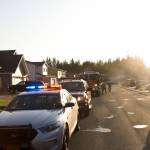 The Juneau Police Department organized participation in the National Night Out for all Juneau public services, including Capital City Fire/Rescue, the Alaska State Troopers, and other uniformed and nonuniformed public services, Aug. 6, 2019. (Michael S. Lockett | Juneau Empire)