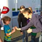 The Juneau Police Department organized participation in the National Night Out for all Juneau public services, including Capital City Fire/Rescue, the Alaska State Troopers, and other uniformed and nonuniformed public services, Aug. 6, 2019. (Michael S. Lockett | Juneau Empire)